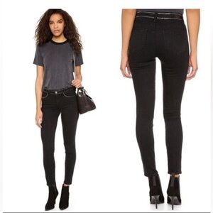 PAIGE Jeans Hoxton Ankle Studded Imperial Noir